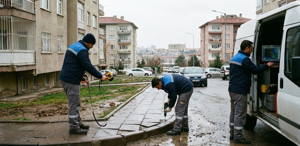 Ankara Bina Ana Hat Kaçağı Tespiti
