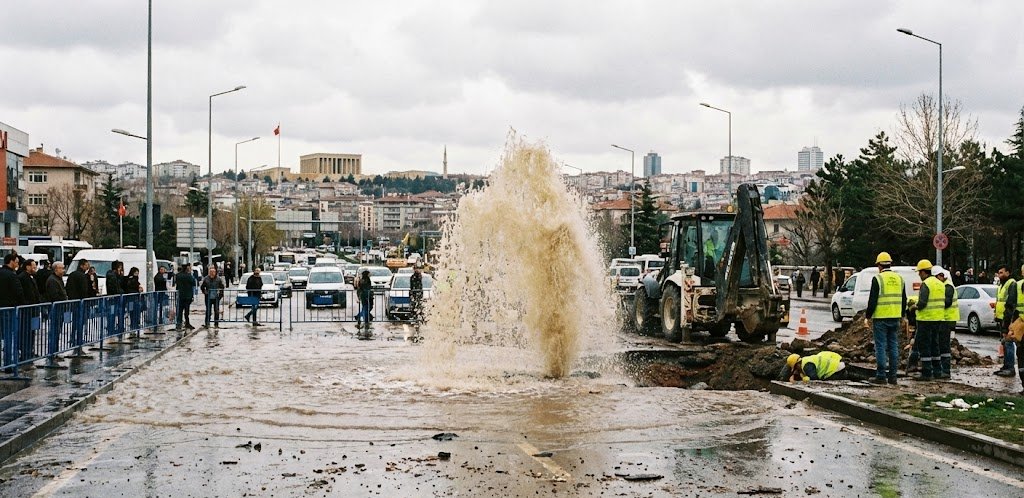 Ankara Şebeke Su Hattı Arızası